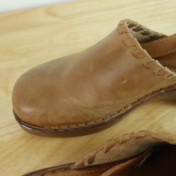 Born Telly Clog Size 8 Brown Leather Slingback Mule Boho Western Y2K Shoes - Picture 9 of 12